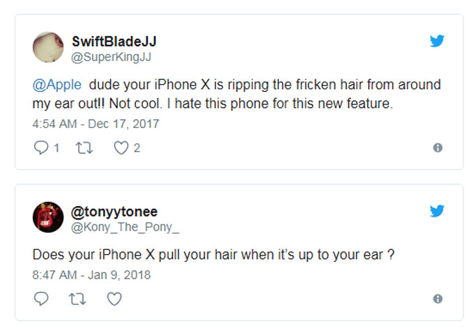 Một số người dùng iPhone X phàn nàn trên Twitter