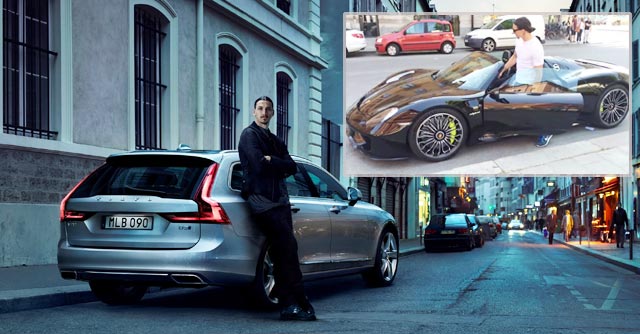 Ibrahimovic “đắp chiếu” siêu xe để lái chiếc Volvo cà tàng