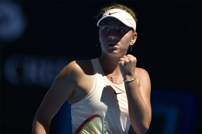 Tay vợt 15 tuổi Marta Kostyuk đã trở thành
