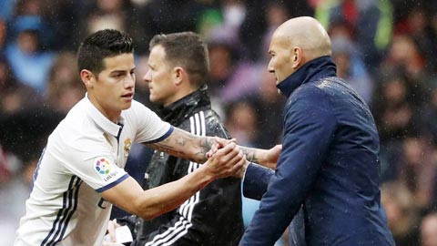 James Rodriguez: “Zidane vẫn là thần tượng của tôi”