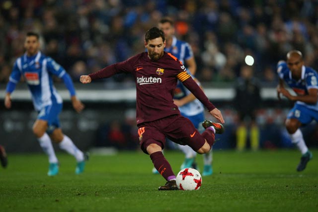 Cơ hội phá vỡ thế bế tắc trước Espanyol đã bị Messi bỏ lỡ