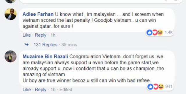 Những lời khen ngợi dành cho chiến công của U23 Việt Nam