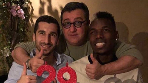 Mkhitaryan kỷ niệm sinh nhật bên Pogba trước khi gia nhập Arsenal
