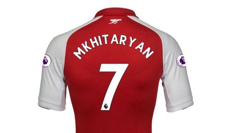 Henrikh Mkhitaryan khoác áo số 7 ở Arsenal
