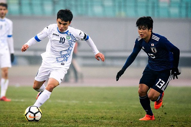 U23 Uzbekistan đã dễ dàng vùi dập U23 Nhật Bản tới 4-0