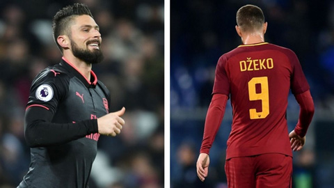 Giroud hay Dzeko phù hợp hơn với Chelsea?