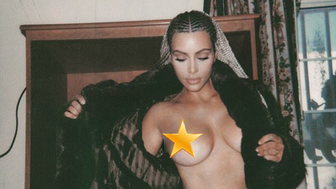 Kim Kardashian gây tranh cãi vì khoe ảnh nóng trên mạng xã hội