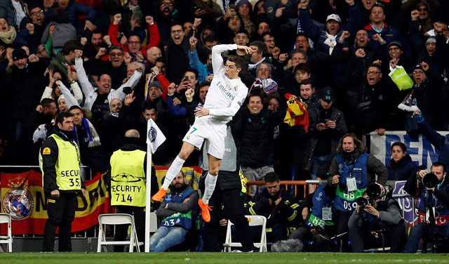 Bàn thắng thứ 101 của Ronaldo tại Champions League từ năm 2009, hơn hẳn Messi mới có 80 bàn