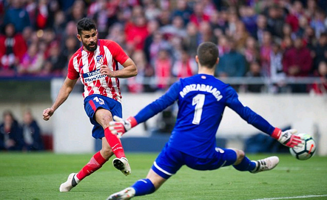 Costa ghi bàn ấn định thắng lợi cho Atletico