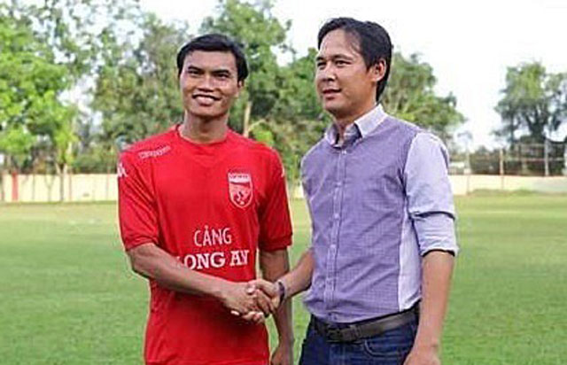 Tài em (trái) được bổ nhiệm vào vị trí HLV trưởng Sài Gòn FC