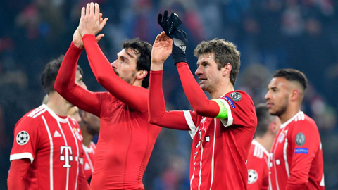 Thẻ đỏ là bước ngoặt giúp Bayern vùi dập Besiktas
