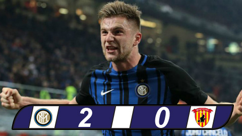 Inter 2-0 Benevento: Trở lại Top 3
