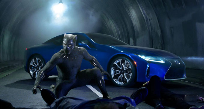 Hãng Lexus đã khéo léo quảng cáo thương hiệu của mình trên bộ phim bom tấn Black Panther
