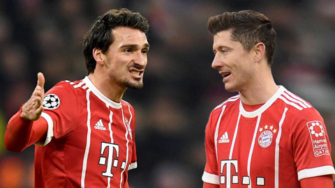 Lewandowski và Hummels cãi vã trong buổi tập của Bayern