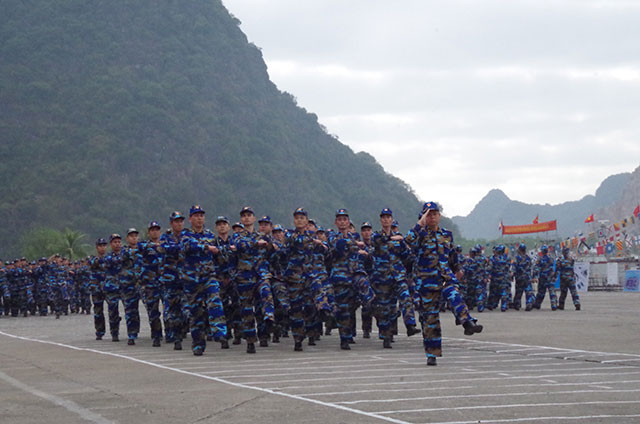 Cán bộ chiến sỹ Lữ đoàn 170 tham gia lễ ra quân huấn luyện 