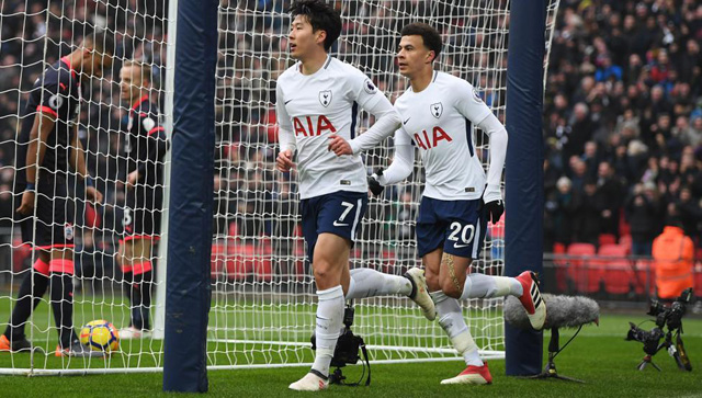Alli và Son phối hợp ăn ý ở bàn thắng mở tỷ số của Tottenham