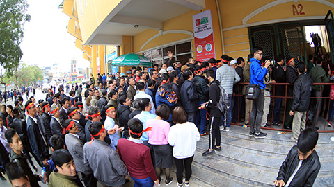 Sân Thiên Trường mở hội đón hàng vạn CĐV trong ngày Nam Định tái xuất ở V.League