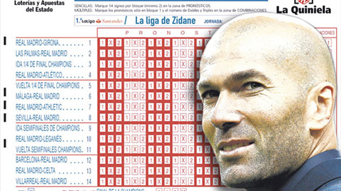 Zidane đặt mục tiêu toàn thắng 15 trận cuối mùa