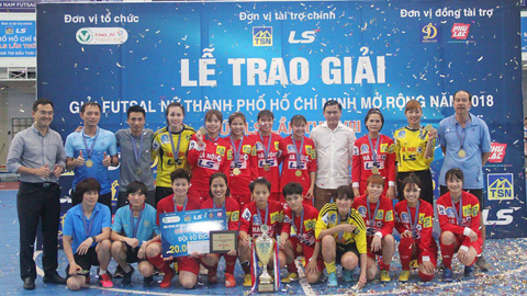 Hà Nội vô địch giải futsal nữ TP.HCM 2018