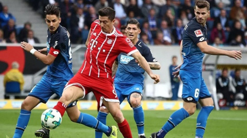 Bayern nhận thất bại đầu tiên của mùa giải trước Hoffenheim