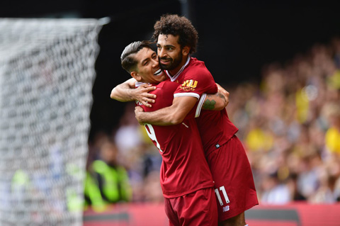 Salah và Firmino đã đóng góp 39 bàn thắng cho Liverpool tại Ngoại hạng Anh từ đầu mùa