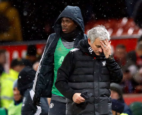 Pogba đang không được lòng Mourinho