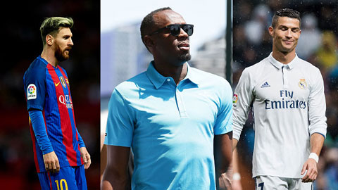 Usain Bolt nhận là fan Ronaldo, so mình với Messi