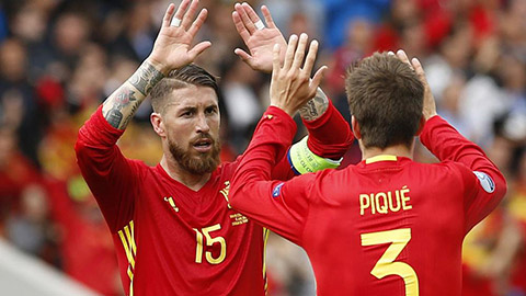 Ramos và Pique từng nhiều năm gắn bó trong màu áo ĐT Tây Ban Nha