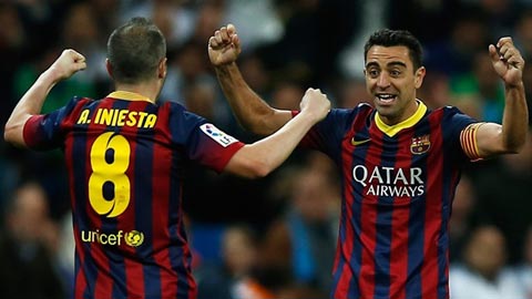 Xavi và Iniesta được ví như cặp tình nhân trên sân cỏ