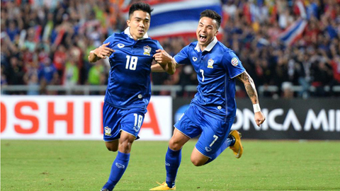 Thái Lan mất 4 ngôi sao quan trọng ở AFF Cup 2018