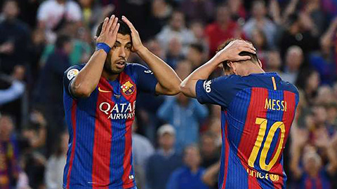 Barca thắng trong mối lo Suarez - Messi