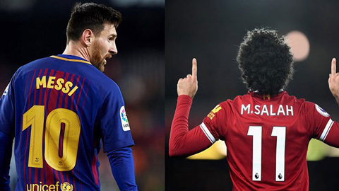 Messi đuổi kịp Salah ở cuộc đua Chiếc giày vàng châu Âu