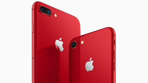 iPhone 8 và 8 Plus đỏ ra mắt, giá bán không đổi