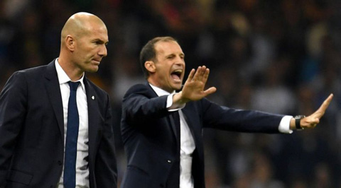 Zidane và Allegri sẽ so tài với nhau