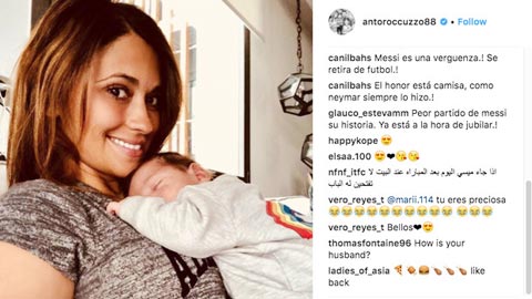 Barca bị loại, vợ Messi vạ lây