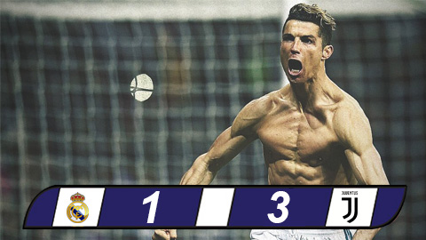Real 1-3 Juventus (chung cuộc: 4-3): Ronaldo giật lại vé đi tiếp cho Real trong giây cuối