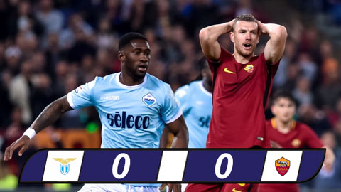 Lazio 0-0 Roma: Derby không bàn thắng