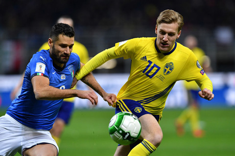 Thụy Điển vượt qua nhiều ông lớn ở châu Âu để có vé dự World Cup 2018