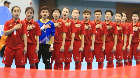 Hôm nay, ĐT futsal nữ Việt Nam sang Trung Quốc tập huấn