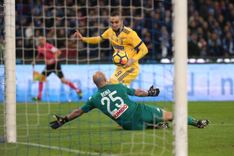 Higuain ghi tới 5 bàn vào lưới Napoli sau 5 lần tái ngộ đội bóng cũ
