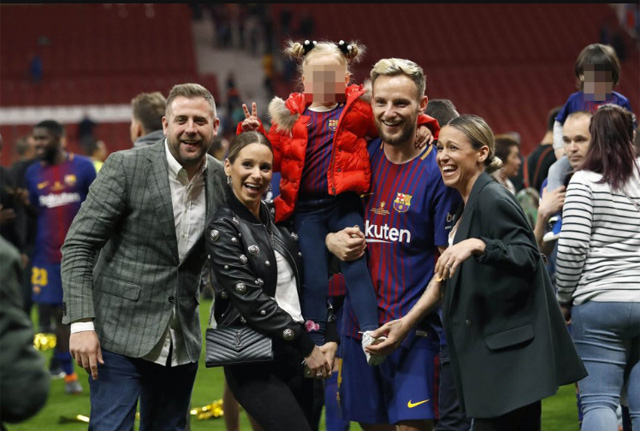 Niềm vui của gia đình tiền vệ Ivan Rakitic