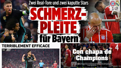 Báo giới nói gì về chiến thắng của Real trước Bayern?