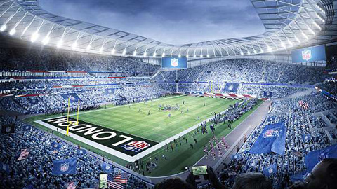 Tottenham ký hợp đồng tổ chức 2 trận NFL trong 1 năm ở sân mới