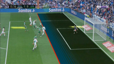 Bale đã việt vị ở bàn mở tỉ số cho Real?