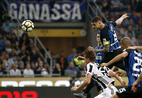 Icardi đánh đầu gỡ hòa cho Inter