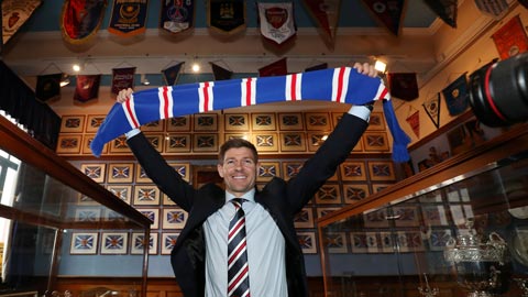 Rangers bổ nhiệm Gerrard làm HLV trưởng
