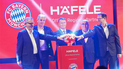 Hafele và Bayern Munich bắt tay, người hâm mộ Việt Nam hưởng lợi