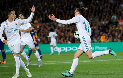 Bale cũng góp một siêu phẩm