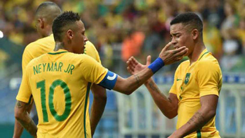 Jesus và Neymar là hai niềm hy vọng lớn của ĐT Brazil