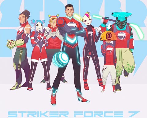 Ronaldo hợp tác sản xuất phim hoạt hình “Striker Force 7” với chính anh là nhân vật  trung tâm